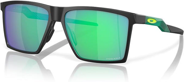 OAKLEY FUTURITY SUN RECTANGULAR SUNGLASSES, SATIN BLACK/PRIZM JADE, OO9482 57