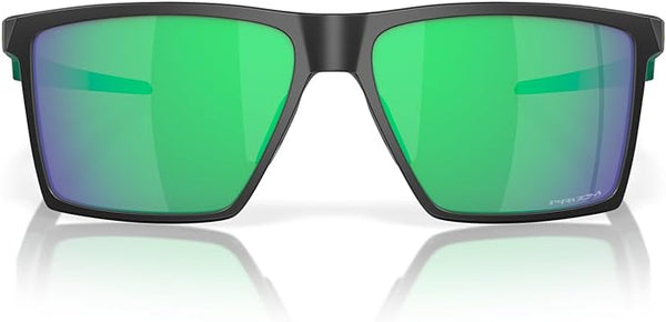 OAKLEY FUTURITY SUN RECTANGULAR SUNGLASSES, SATIN BLACK/PRIZM JADE, OO9482 57