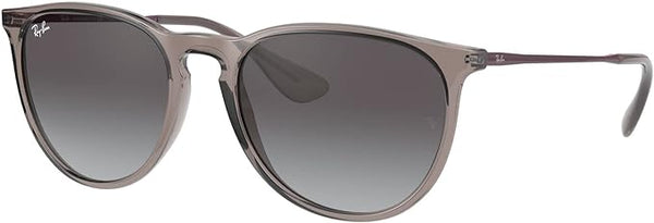 RAY-BAN ERIKA ROUND SUNGLASSES, TRANSPARENT GREY/LIGHT GREY GRADIENT DARK GREY, RB4171 54