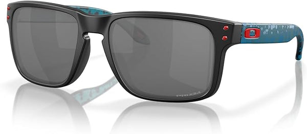 OAKLEY MEN'S HOLBROOK SQUARE SUNGLASSES, MATTE BLACK/PRIZM BLACK, OO9102 55