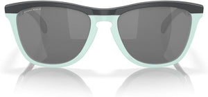 OAKLEY FROGSKINS RANGE LOW BRIDGE FIT ROUND SUNGLASSES, MATTE CARBON/BLUE MILKSHAKE/PRIZM BLACK, OO9284A  55