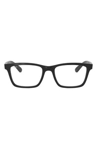 RAY-BAN RB7025 OPTICS POLISHED BLACK/CLEAR, 55