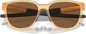 OAKLEY MEN'S  ACTUATOR RECTANGULAR SUNGLASSES, MATTE TRANSPARENT LIGHT CURRY/PRIZM BRONZE, OO9250 57