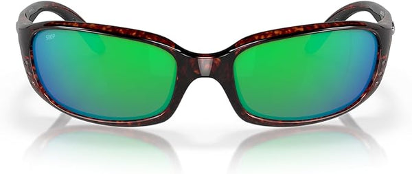 COSTA DEL MAR MEN'S SUNGLASSES TORTOISE/GREEN MIRROR, 59