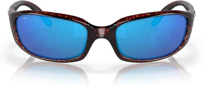 COSTA DEL MAR MEN'S BRINE SUNGLASSES TORTOISE/BLUE MIRROR, 59