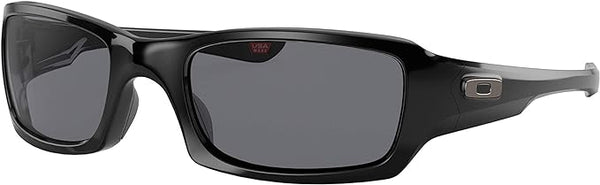 OAKLEY MEN'S  FIVES SQUARED RECTANGULAR SUNGLASSES, POLISHED BLACK/GREY, OO9238 54