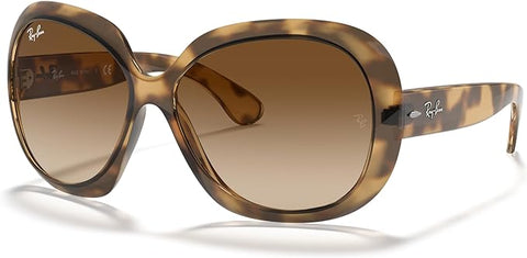 RAY-BAN WOMEN'S JACKIE OHH II BUTTERFLY SUNGLASSES, HAVANA/BROWN GRADIENT DARK BROWN,  RB4098 60