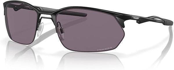 OAKLEY MEN'S WIRE TAP 2.0 RECTANGULAR SUNGLASSES, SATIN BLACK/PRIZM GREY, OO4145 60