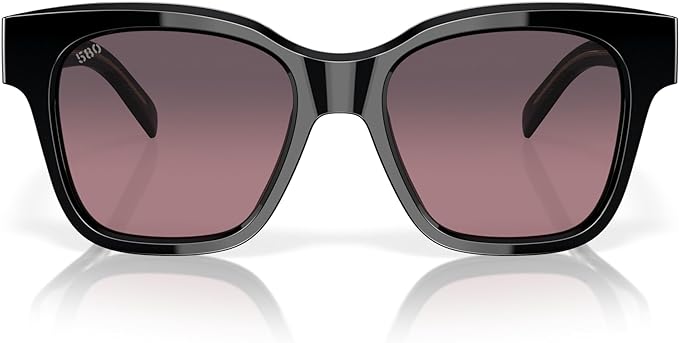 COSTA DEL AMR NUSA WOMAN SUNGLASSES BLACK FRAME, ROSE GRADIENT LENSES, 54