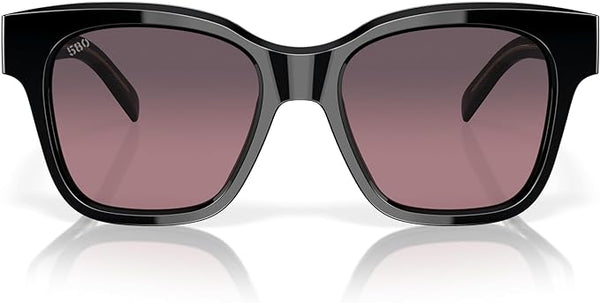 COSTA DEL AMR NUSA WOMAN SUNGLASSES BLACK FRAME, ROSE GRADIENT LENSES, 54