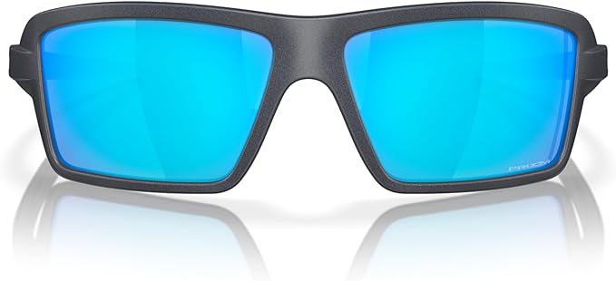 OAKLEY MEN'S CABLES RECTANGULAR SUNGLASSES, BLUE STEEL/PRIZM SAPPHIRE, OO9129 63