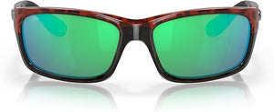 COSTA DEL MAR MEN'S JOSE SUNGLASSES, TORTOISE/GREEN MIRROR, 62