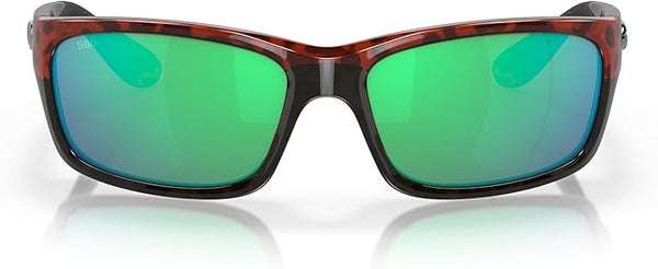 COSTA DEL MAR MEN'S JOSE SUNGLASSES, TORTOISE/GREEN MIRROR, 62