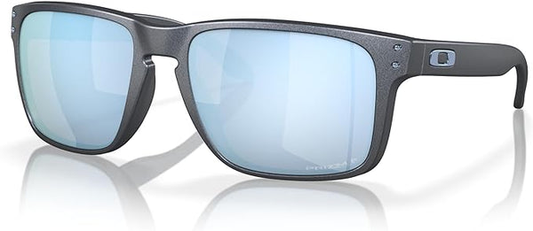 OAKLEY MEN'S HOLBROOK XL SQUARE SUNGLASSES, BLUE STEEL/PRIZM DEEP WATER POLARIZED, OO9417 59