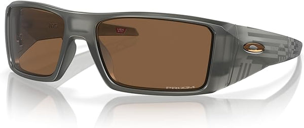 OAKLEY MEN'S  HELIOSTAT RECTANGULAR SUNGLASSES, MT GREY SMOKE/PRIZM BRONZE, OO9231 61