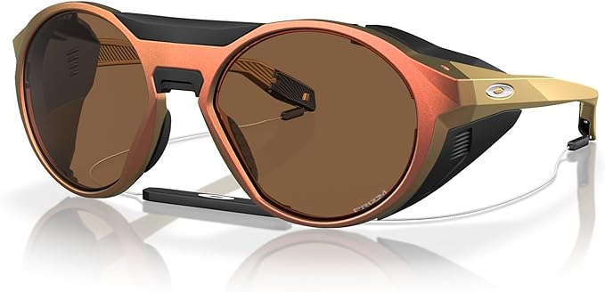 OAKLEY MEN'S CLIFDEN ROUND SUNGLASSES, MATTE RED GOLD COLORSHIFT/PRIZM BRONZE, OO9440 56