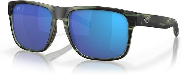 COSTA DEL MAR MAN SUNGLASSES MATTE REEF FRAME, BLUE MIRROR LENSES, 59