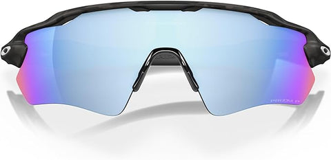 OAKLEY MEN'S  RADAR EV PATH RECTANGULAR SUNGLASSES, MATTE BLACK CAMO/PRIZM DEEP WATER POLARIZED, OO9208 38