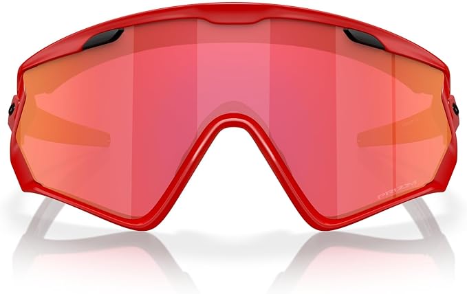 OAKLEY MEN'S WIND JACKET 2.0 RECTANGULAR SUNGLASSES, MATTE REDLINE/PRIZM SNOW TORCH, OO9418 45