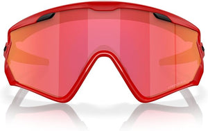 OAKLEY MEN'S WIND JACKET 2.0 RECTANGULAR SUNGLASSES, MATTE REDLINE/PRIZM SNOW TORCH, OO9418 45