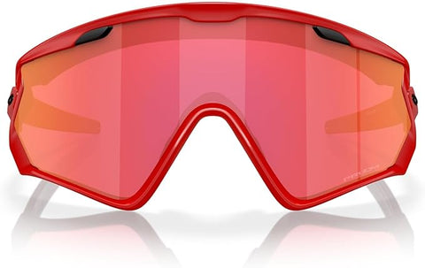 OAKLEY MEN'S WIND JACKET 2.0 RECTANGULAR SUNGLASSES, MATTE REDLINE/PRIZM SNOW TORCH, OO9418 45