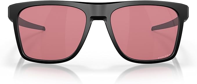 OAKLEY MEN'S LEFFINGWELL RECTANGULAR SUNGLASSES, MATTE BLACK/PRIZM DARK GOLF, OO9100 57