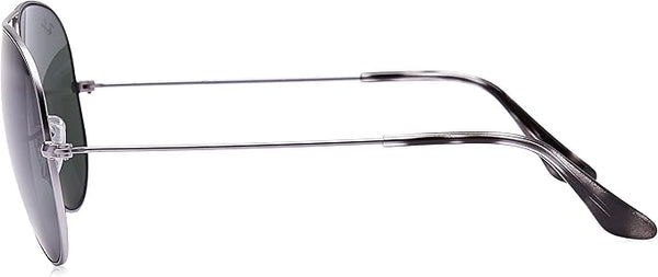 RAY-BAN AVIATOR CLASSIC Matte Grey/G-15 Green, 62-WF