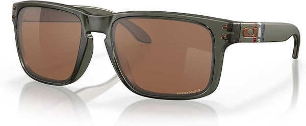 OAKLEY MEN'S HOLBROOK SQUARE SUNGLASSES, MATTE OLIVE INK/PRIZM TUNGSTEN, OO9102 55