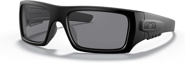 OAKLEY MEN'S DET CORD RECTANGULAR SUNGLASSES, MATTE BLACK/GREY, OO9253 61