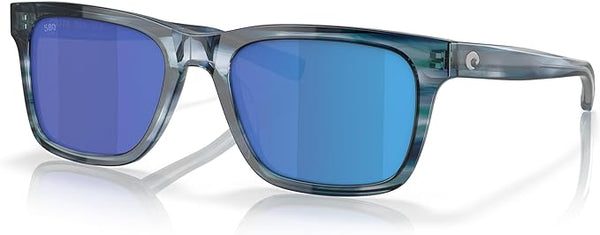 COSTA DEL MAR MAN SUNGLASSES OCEAN CURRENTS FRAME, BLUE MIRROR LENSES, 55