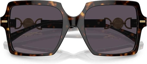 VERSACE WOMAN SUNGLASSES HAVANA FRAME, PHOTO PINK LENSES, 55