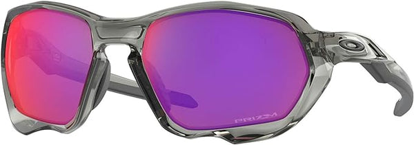 OAKLEY MEN'S PLAZMA RECTANGULAR SUNGLASSES, GREY INK/PRIZM ROAD, OO9019 59