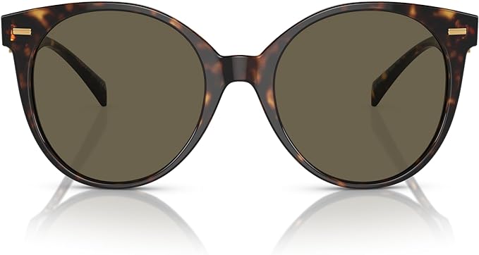 VERSACE WOMAN SUNGLASSES HAVANA FRAME, BROWN LENSES, 55