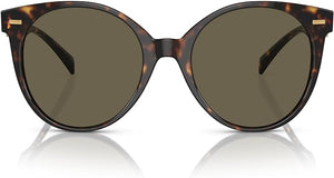 VERSACE WOMAN SUNGLASSES HAVANA FRAME, BROWN LENSES, 55