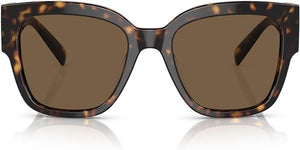 VERSACE VE 4437U 108/73 HAVANA PLASTIC SQUARE SUNGLASSES BROWN LENS