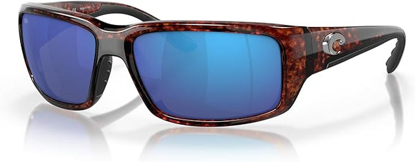 COSTA DEL MAR MAN SUNGLASSES TORTOISE FRAME - BLUE MIRROR LENSES - 59