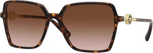 VERSACE VE4396 HAVANA FRAME/BROWN GRADIENT LENS, 58