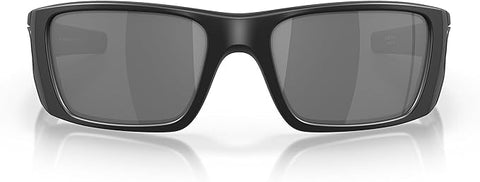 OAKLEY MEN'S FUEL CELL RECTANGULAR SUNGLASSES, SI MATTE BLACK STEEL FLAGS/BLACK IRIDIUM, OO9096 60