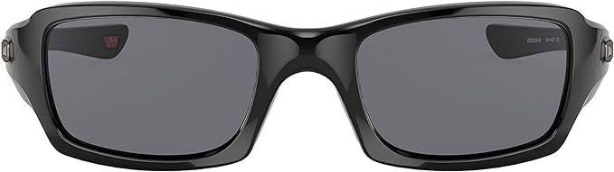 OAKLEY MEN'S  FIVES SQUARED RECTANGULAR SUNGLASSES, POLISHED BLACK/GREY, OO9238 54