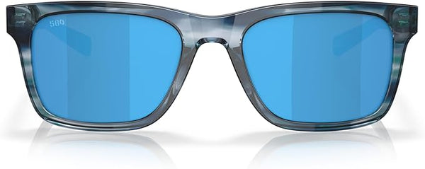 COSTA DEL MAR MAN SUNGLASSES OCEAN CURRENTS FRAME, BLUE MIRROR LENSES, 55