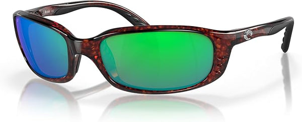 COSTA DEL MAR MEN'S SUNGLASSES TORTOISE/GREEN MIRROR, 59