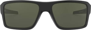 OAKLEY MEN'S DOUBLE EDGE RECTANGULAR SUNGLASSES, MATTE BLACK/DARK GREY, OO9380 66