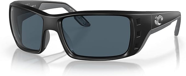 COSTA DEL MAR MAN SUNGLASSES, MATTE BLACK FRAME - GRAY LENSES - 63