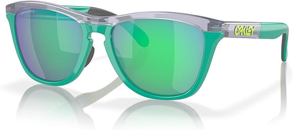 OAKLEY FROGSKINS RANGE ROUND SUNGLASSES, TRANSPARENT LILAC/CELESTE/PRIZM JADE, OO9284 55