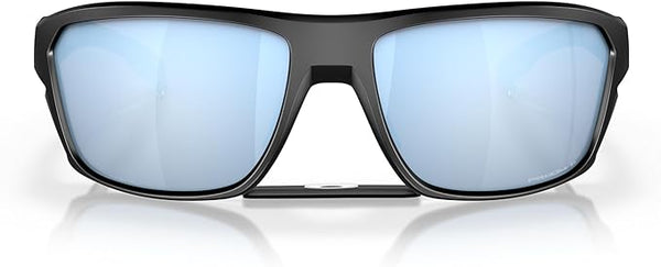 OAKLEY MEN'S SPLIT SHOT RECTANGULAR SUNGLASSES, MATTE BLACK/PRIZM DEEP WATER POLARIZED, OO9416 64