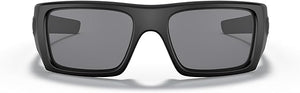 OAKLEY MEN'S DET CORD RECTANGULAR SUNGLASSES, MATTE BLACK/GREY, OO9253 61