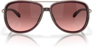 OAKLEY WOMEN'S SPLIT TIME AVIATOR SUNGLASSES, CRYSTAL RASPBERRY/G40 BLACK GRADIENT, OO4129 58