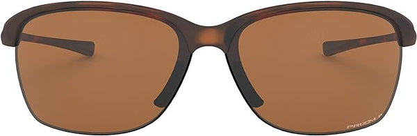 OAKLEY WOMEN'S UNSTOPPABLE RECTANGULAR SUNGLASSES, MATTE BROWN TORTOISE/PRIZM TUNGSTEN POLARIZED, OO9191 65