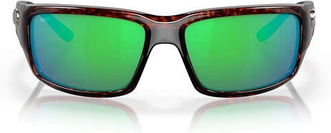 COSTA DEL MAR MAN SUNGLASSES TORTOISE FRAME, GREEN MIRROR LENSES, 59