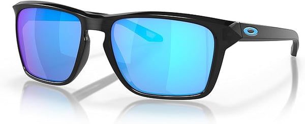 OAKLEY MEN'S SYLAS RECTANGULAR SUNGLASSES, BLACK INK/SAPPHIRE IRIDIUM, OO9448 57